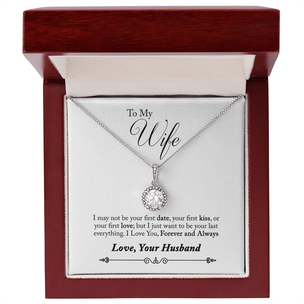 To My Wife Forever and Always Eternal Hope Necklace Message Card-Express Your Love Gifts