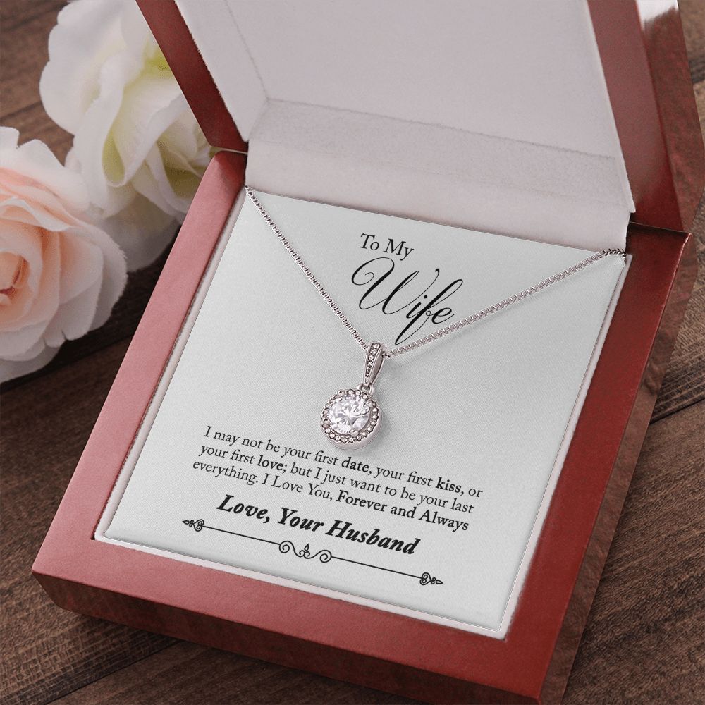 To My Wife Forever and Always Eternal Hope Necklace Message Card-Express Your Love Gifts