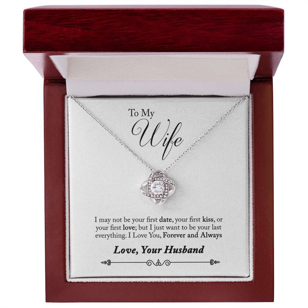 To My Wife Forever and Always Infinity Knot Necklace Message Card-Express Your Love Gifts