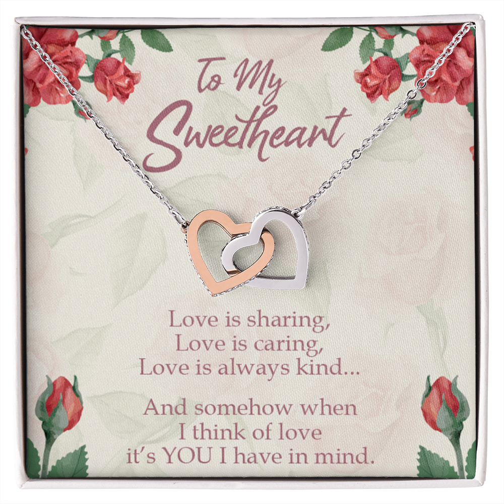 To My Wife Girlfriend Love is You Inseparable Necklace-Express Your Love Gifts