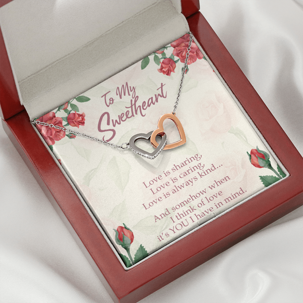 To My Wife Girlfriend Love is You Inseparable Necklace-Express Your Love Gifts