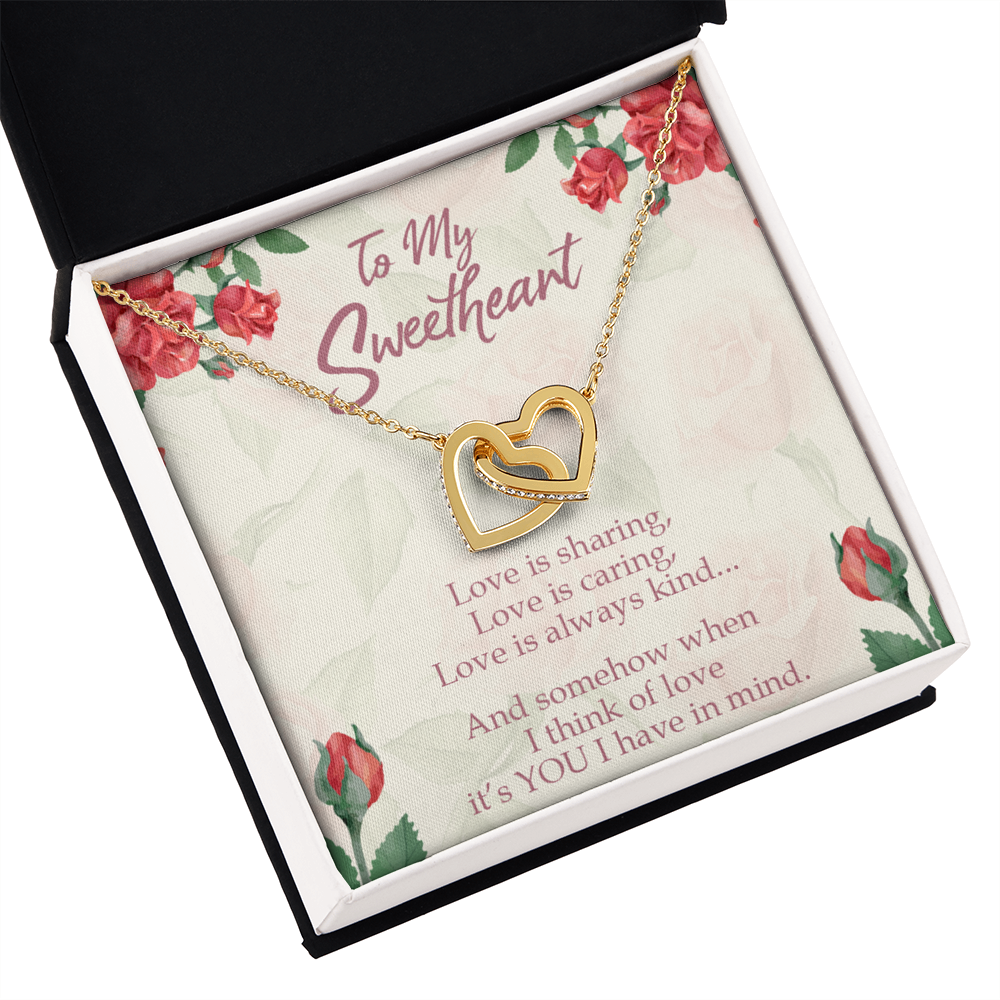 To My Wife Girlfriend Love is You Inseparable Necklace-Express Your Love Gifts