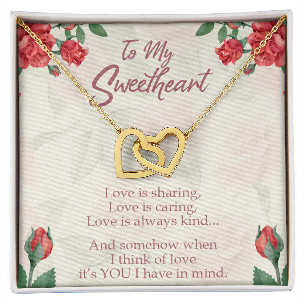 To My Wife Girlfriend Love is You Inseparable Necklace-Express Your Love Gifts