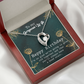 To My Wife Grow Old Birthday Message Forever Necklace w Message Card-Express Your Love Gifts