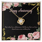 To My Wife Happy Anniversary Infinity Knot Necklace Message Card-Express Your Love Gifts