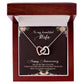 To My Wife Happy Anniversary Inseparable Necklace-Express Your Love Gifts