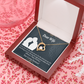 To My Wife Happy Birthday Dear Forever Necklace w Message Card-Express Your Love Gifts