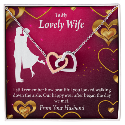 To My Wife Happy Ever After Inseparable Necklace-Express Your Love Gifts