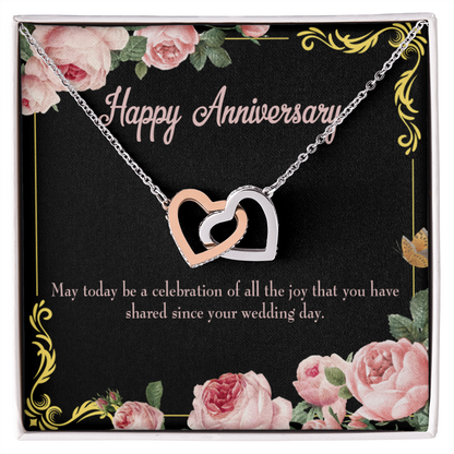 To My Wife Happy Wedding Anniversary Inseparable Necklace-Express Your Love Gifts