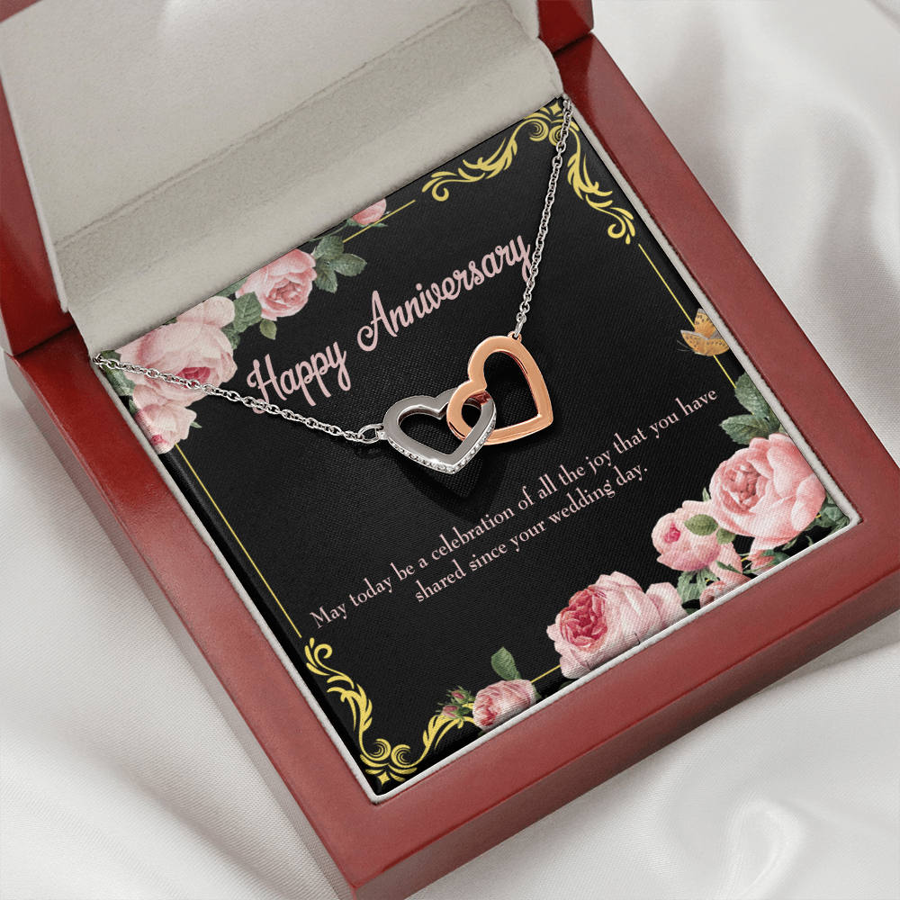 To My Wife Happy Wedding Anniversary Inseparable Necklace-Express Your Love Gifts