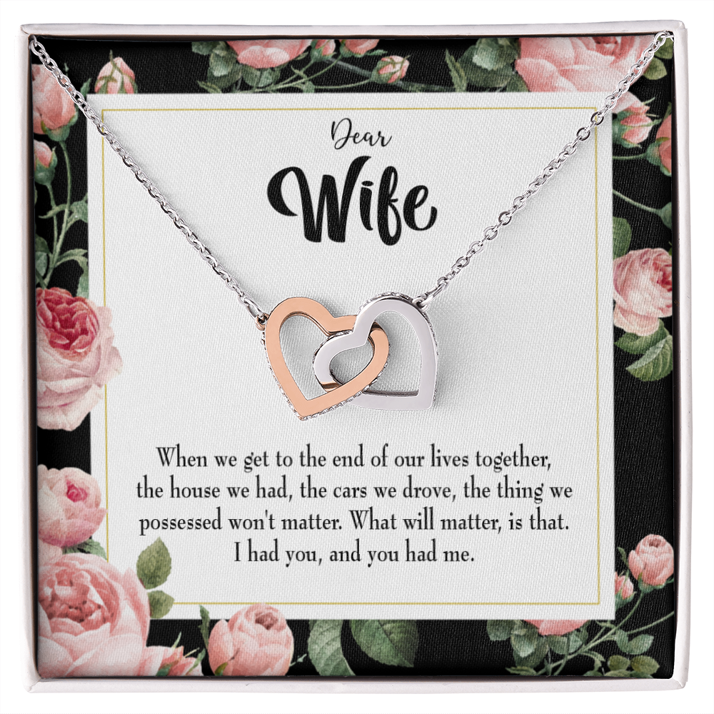 To My Wife Have Each Other Inseparable Necklace-Express Your Love Gifts