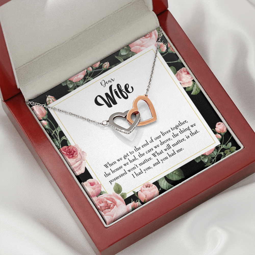 To My Wife Have Each Other Inseparable Necklace-Express Your Love Gifts