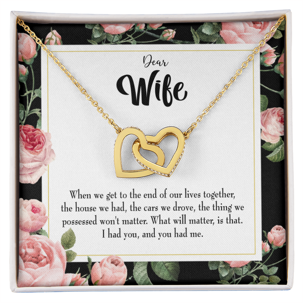 To My Wife Have Each Other Inseparable Necklace-Express Your Love Gifts