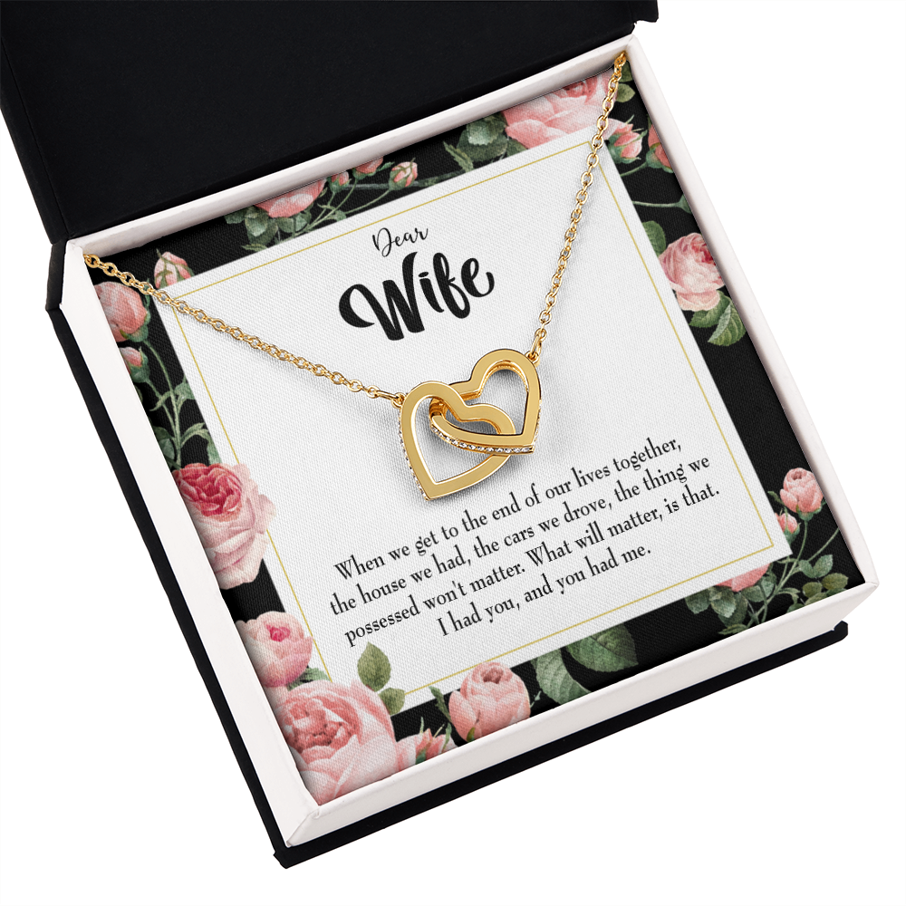 To My Wife Have Each Other Inseparable Necklace-Express Your Love Gifts