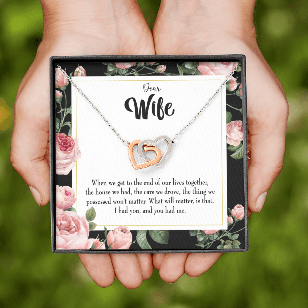 To My Wife Have Each Other Inseparable Necklace-Express Your Love Gifts