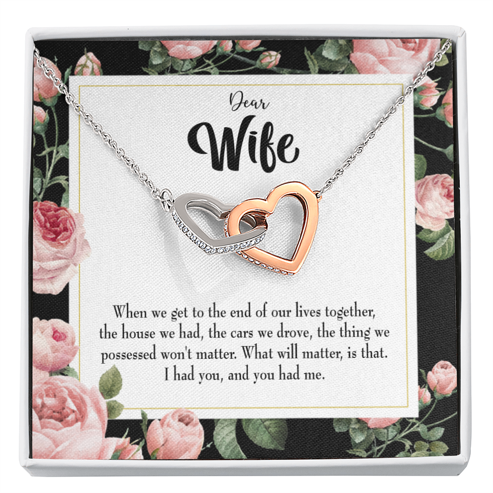 To My Wife Have Each Other Inseparable Necklace-Express Your Love Gifts