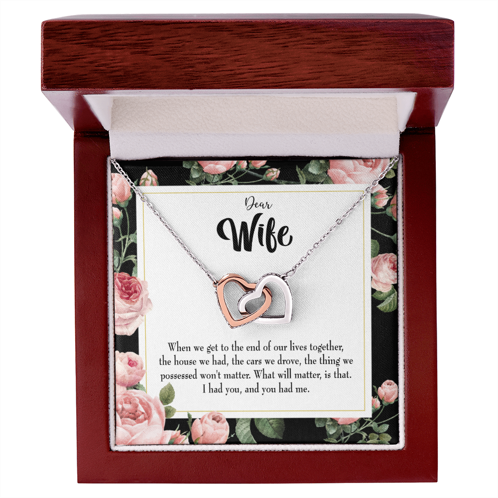 To My Wife Have Each Other Inseparable Necklace-Express Your Love Gifts