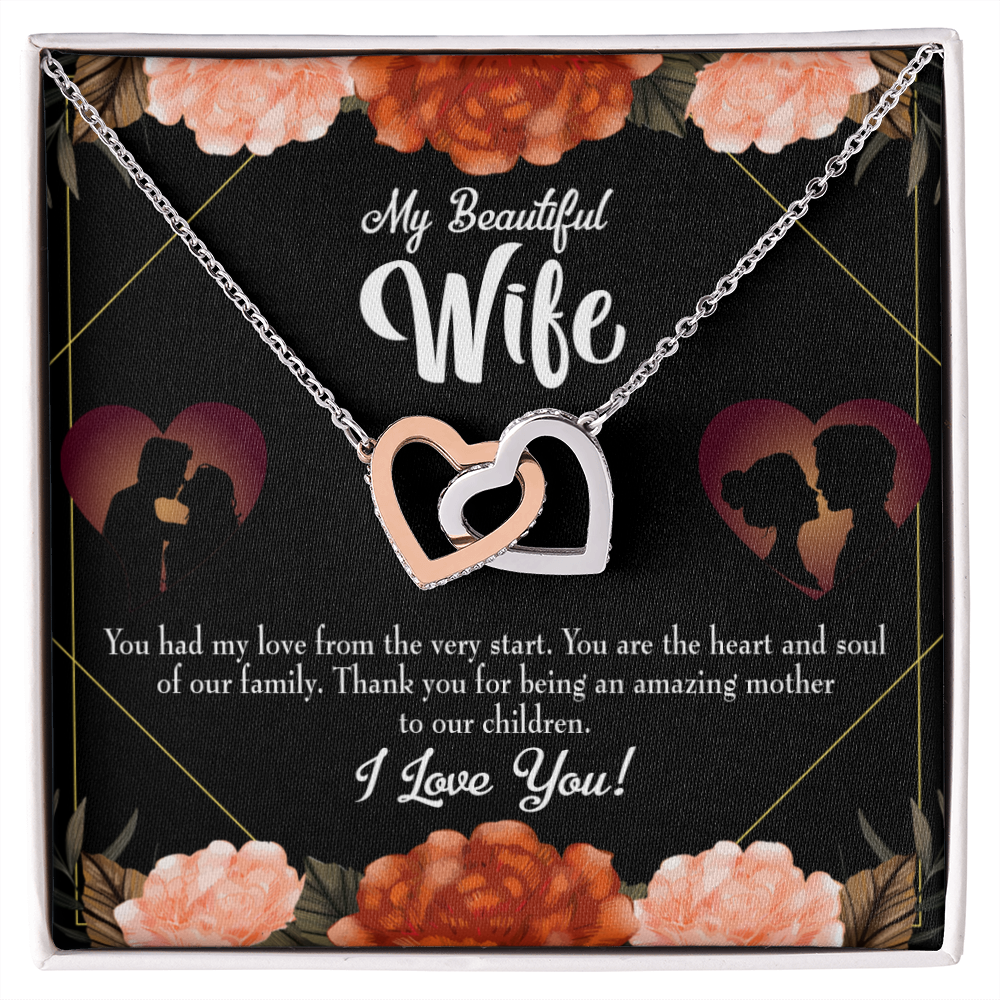 To My Wife Heart and Soul Inseparable Necklace-Express Your Love Gifts