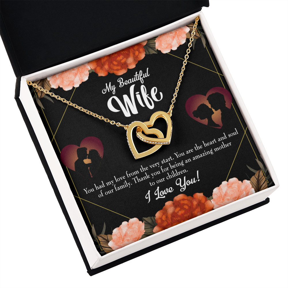 To My Wife Heart and Soul Inseparable Necklace-Express Your Love Gifts