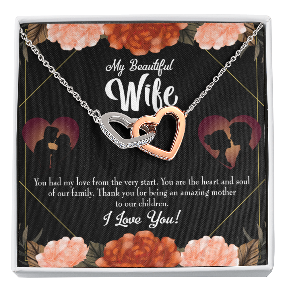 To My Wife Heart and Soul Inseparable Necklace-Express Your Love Gifts