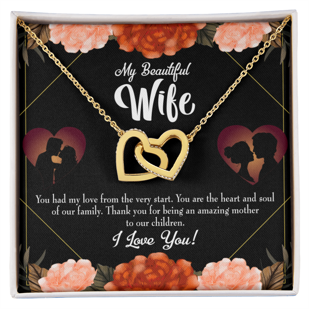 To My Wife Heart and Soul Inseparable Necklace-Express Your Love Gifts
