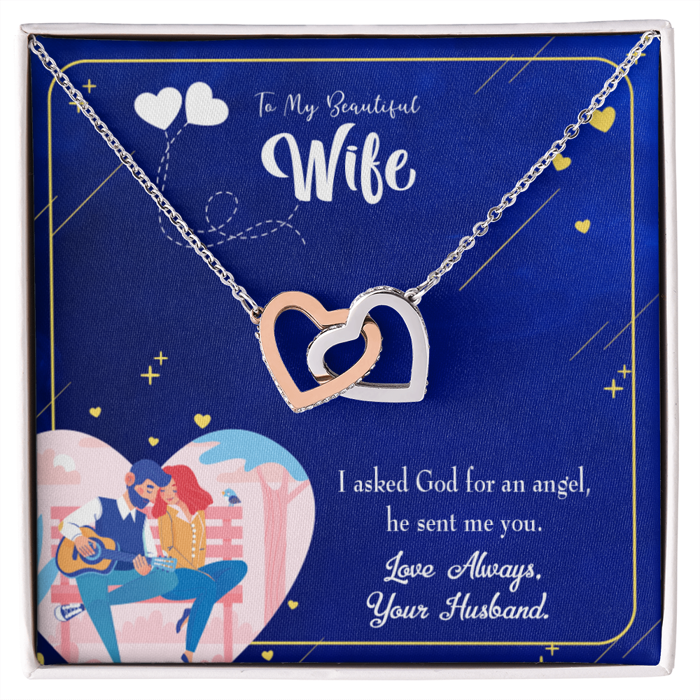 To My Wife I Asked God Inseparable Necklace-Express Your Love Gifts