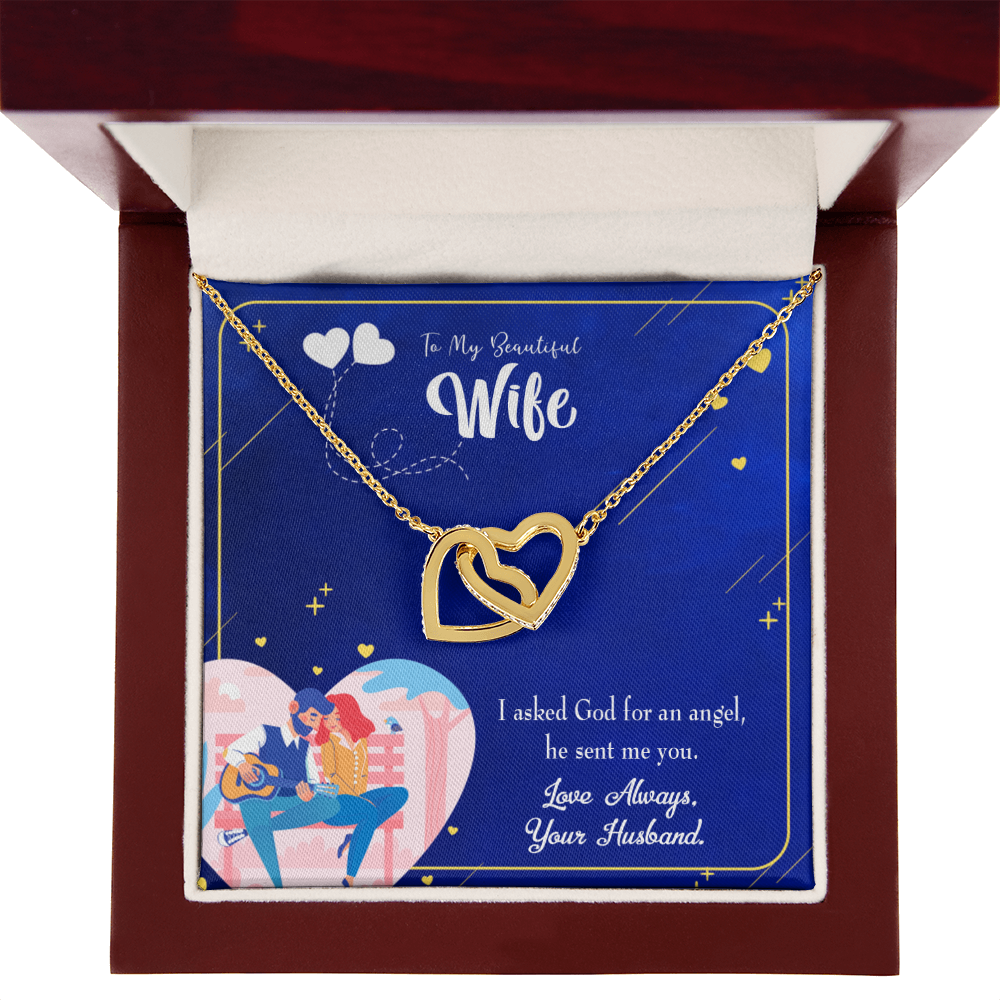 To My Wife I Asked God Inseparable Necklace-Express Your Love Gifts