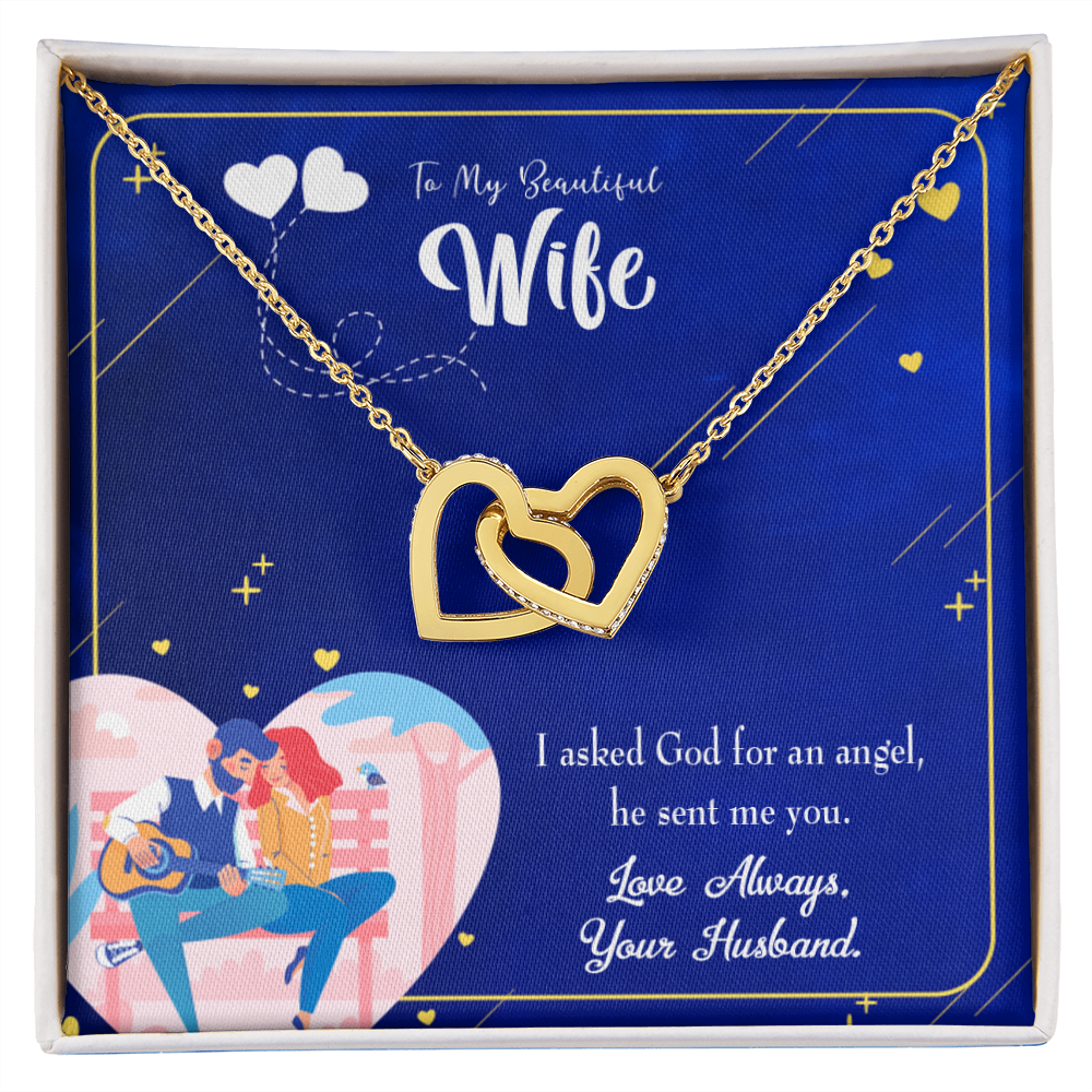 To My Wife I Asked God Inseparable Necklace-Express Your Love Gifts