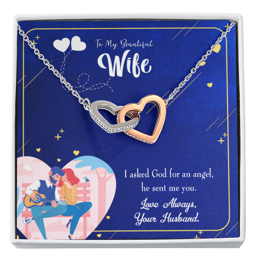 To My Wife I Asked God Inseparable Necklace-Express Your Love Gifts