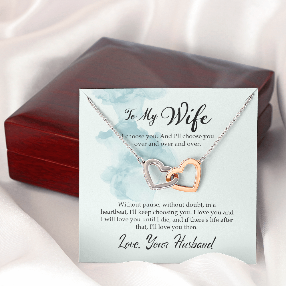 To My Wife I Choose You Inseparable Necklace-Express Your Love Gifts