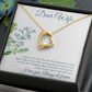 To My Wife I Knew You Were The One Forever Necklace w Message Card-Express Your Love Gifts