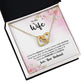 To My Wife I Know the Distance is Hard Inseparable Necklace-Express Your Love Gifts