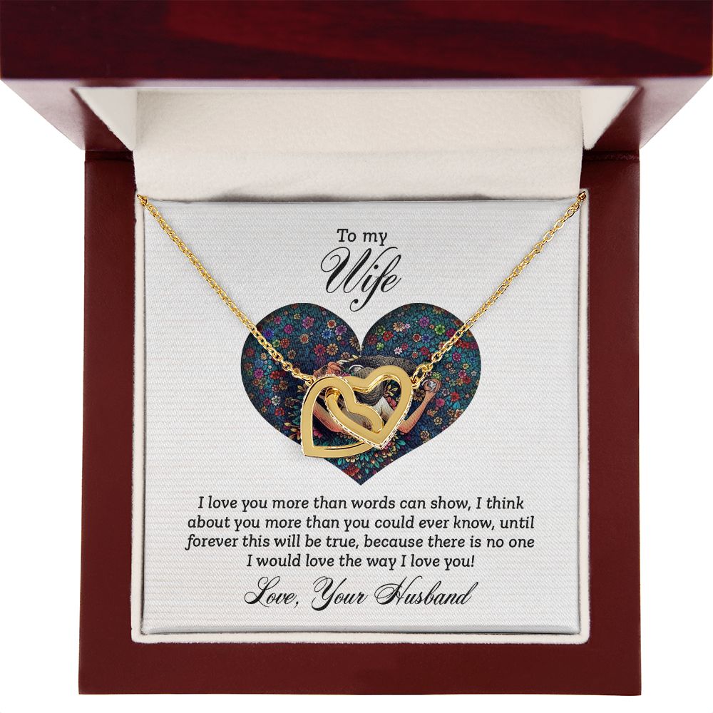 To My Wife I Love You More Inseparable Necklace-Express Your Love Gifts