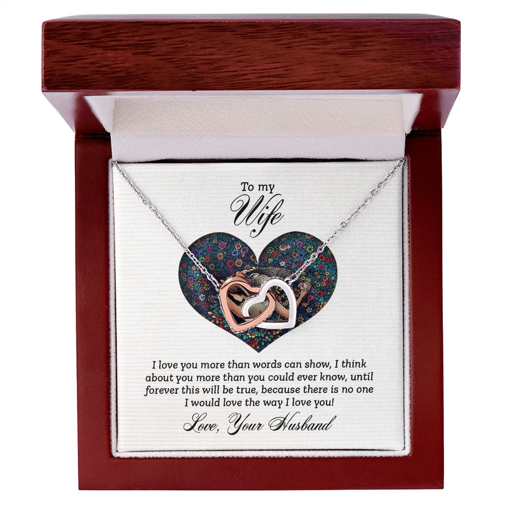 To My Wife I Love You More Inseparable Necklace-Express Your Love Gifts