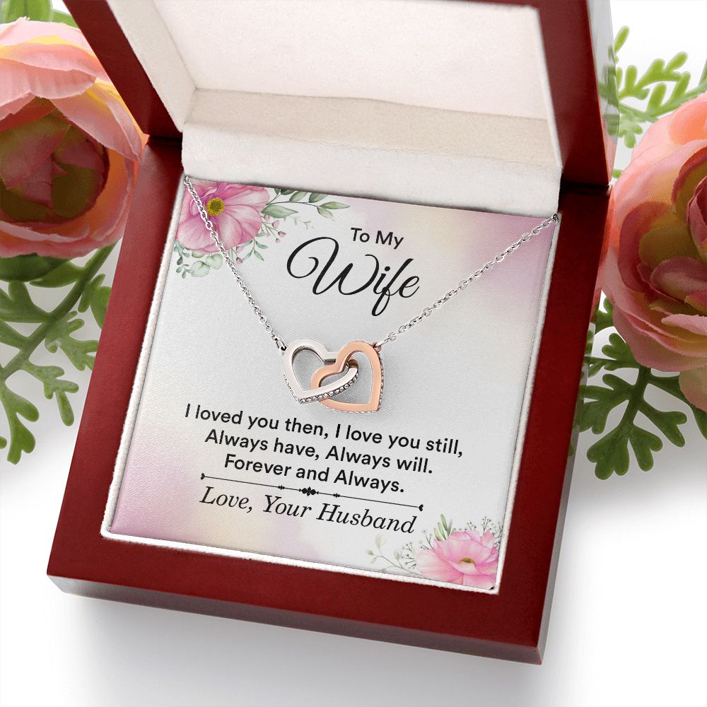 To My Wife I Love You Then Inseparable Necklace-Express Your Love Gifts