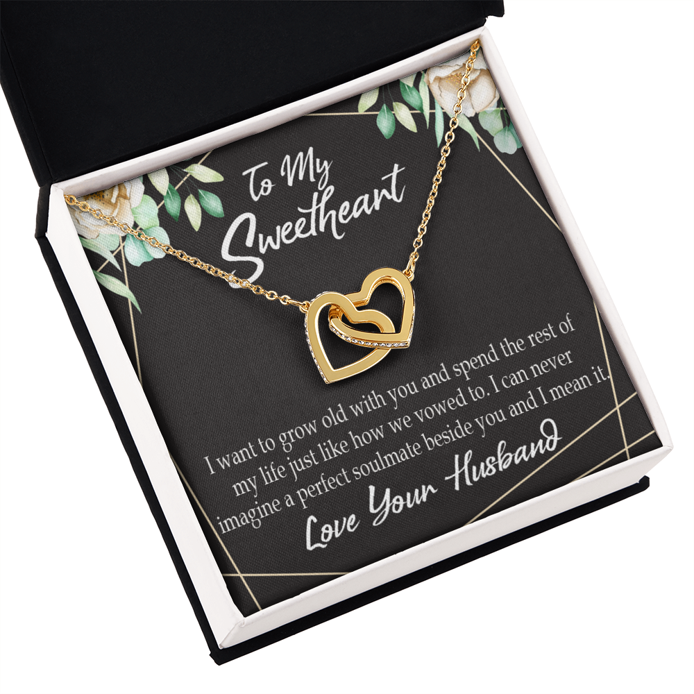 To My Wife I Want to Grow Old With You Inseparable Necklace-Express Your Love Gifts