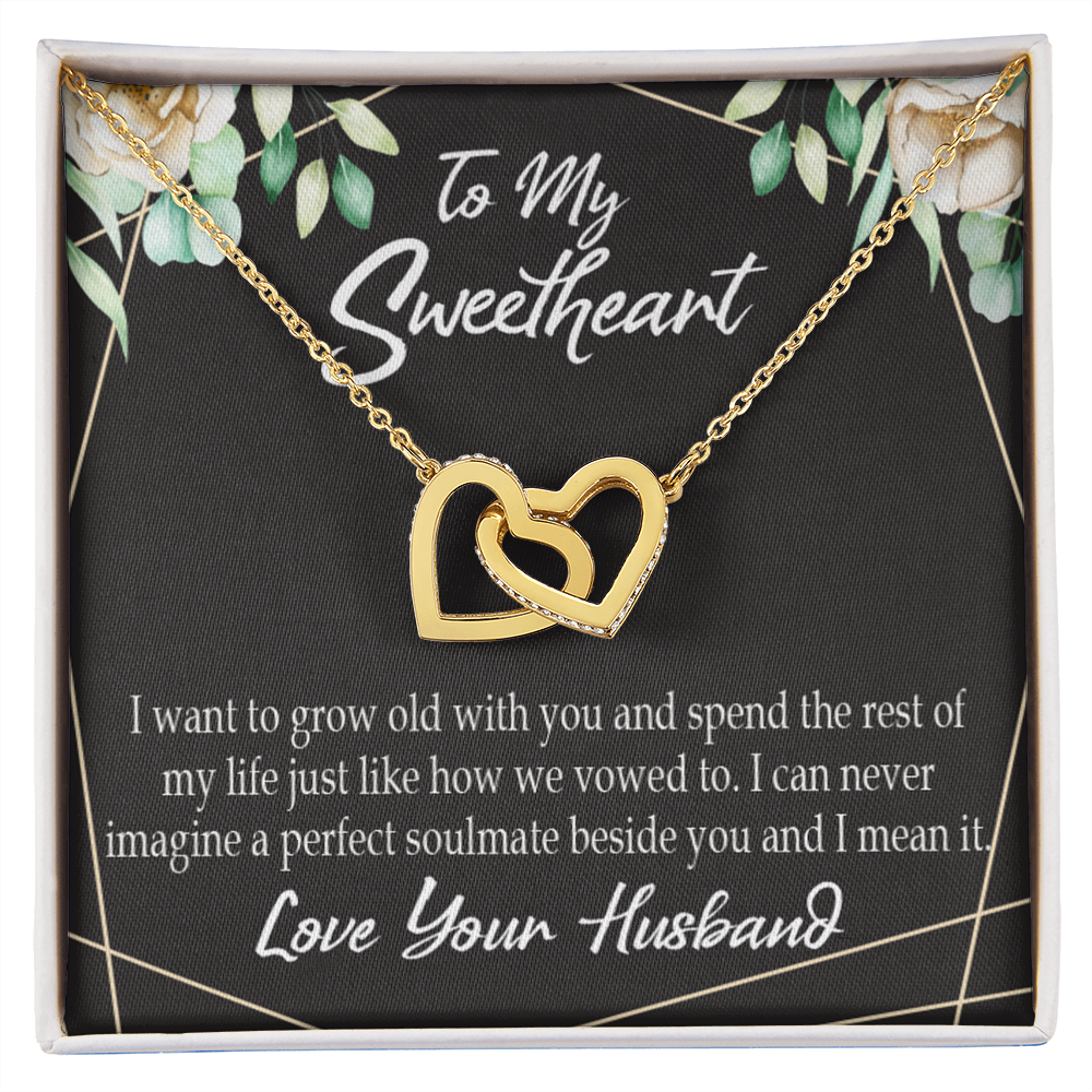 To My Wife I Want to Grow Old With You Inseparable Necklace-Express Your Love Gifts