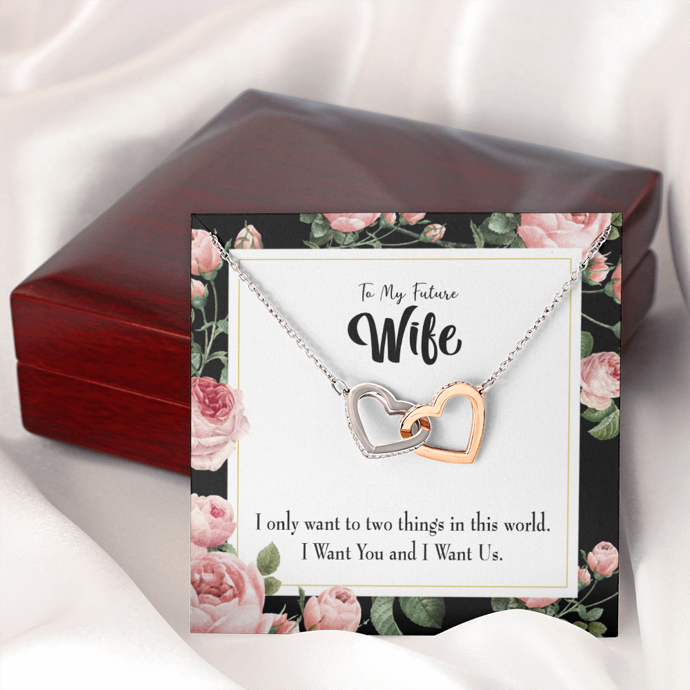 To My Wife I Want Us Inseparable Necklace-Express Your Love Gifts