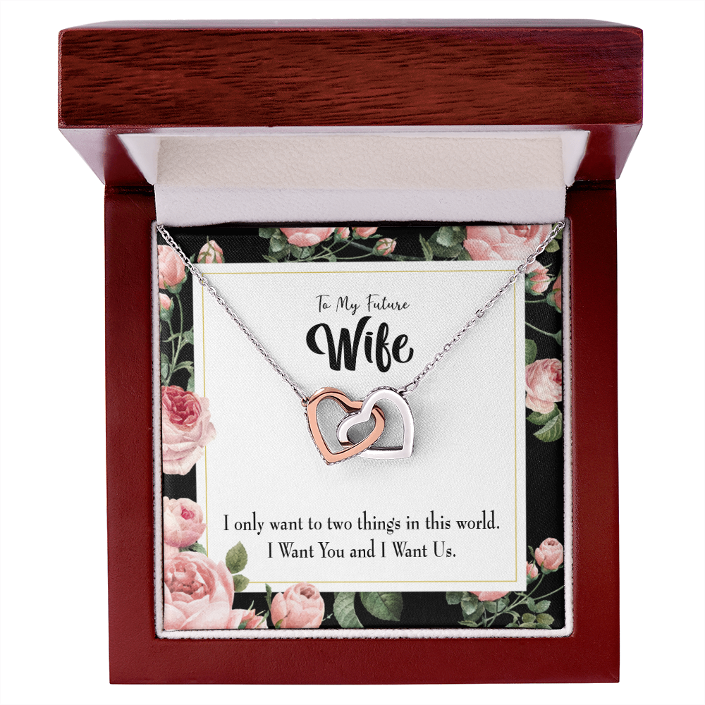 To My Wife I Want Us Inseparable Necklace-Express Your Love Gifts