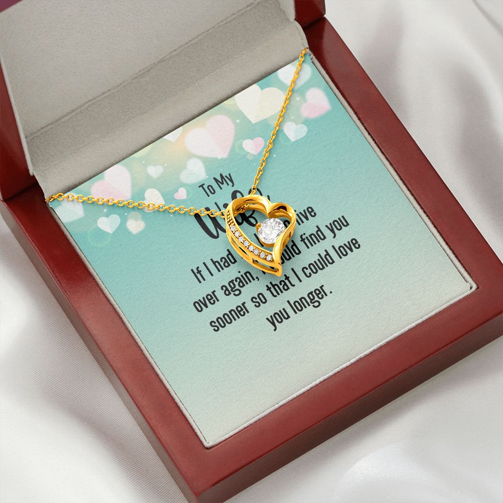 To My Wife If I Had My Life Forever Necklace w Message Card-Express Your Love Gifts