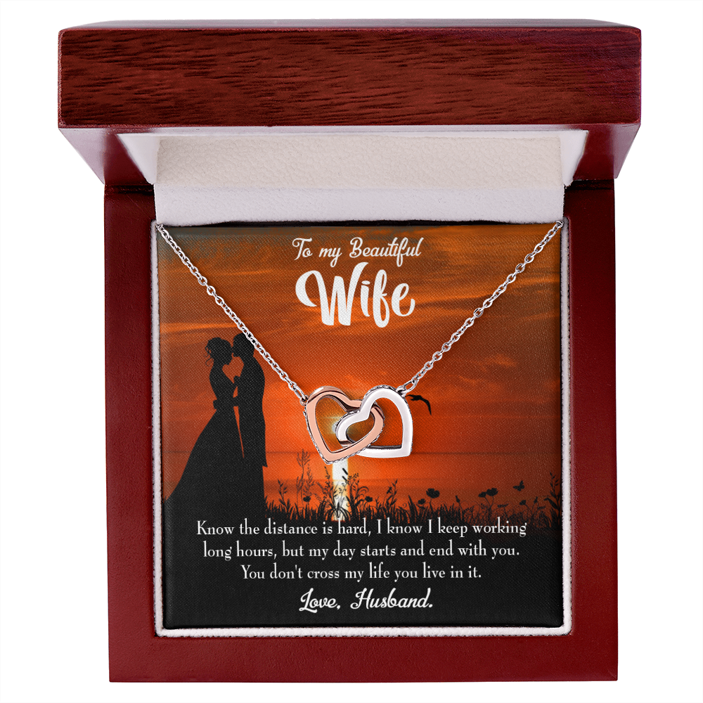 To My Wife Knowing the Distance Inseparable Necklace-Express Your Love Gifts