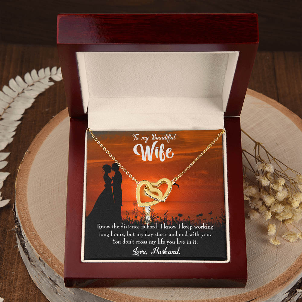 To My Wife Knowing the Distance Inseparable Necklace-Express Your Love Gifts