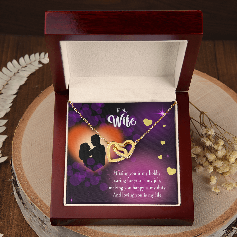 To My Wife Love of My Life Inseparable Necklace-Express Your Love Gifts