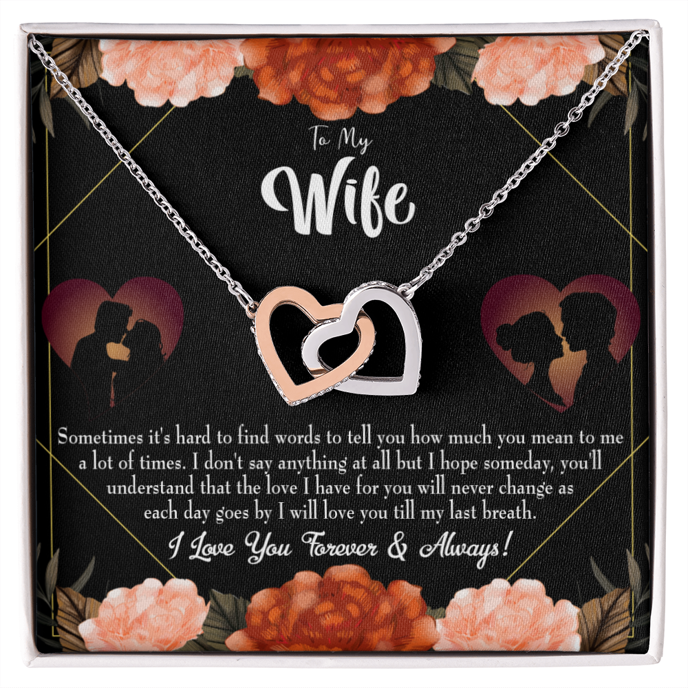 To My Wife Love You Forever Inseparable Necklace-Express Your Love Gifts
