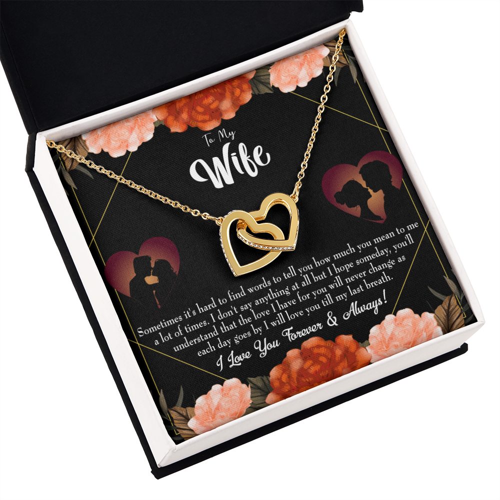 To My Wife Love You Forever Inseparable Necklace-Express Your Love Gifts