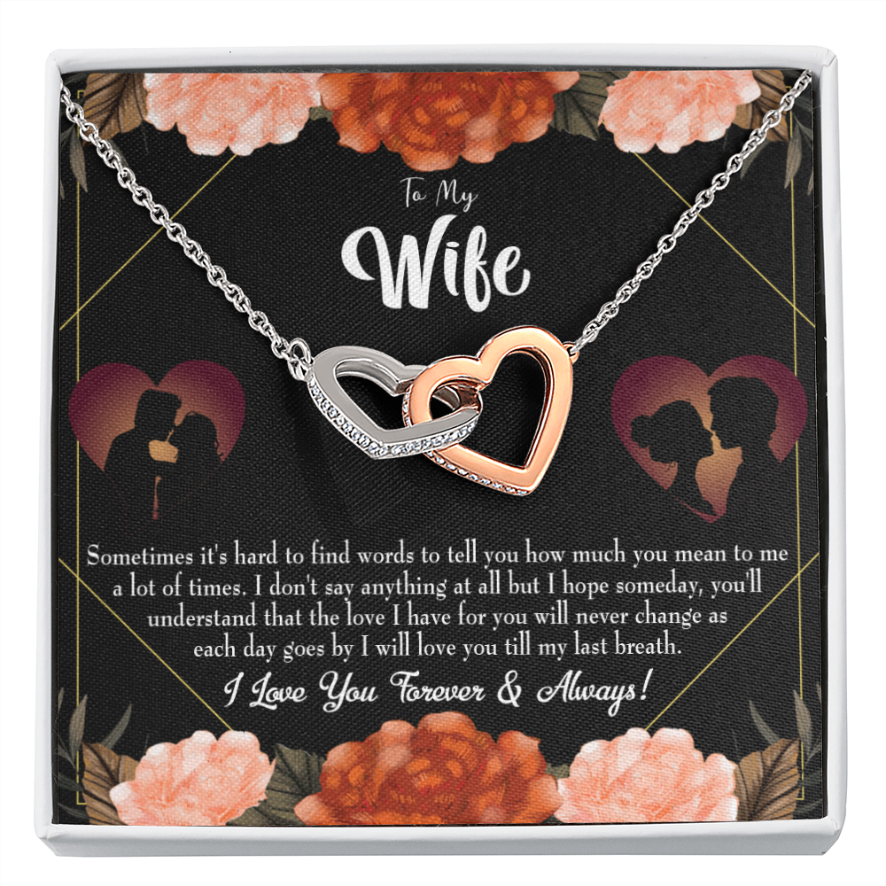 To My Wife Love You Forever Inseparable Necklace-Express Your Love Gifts