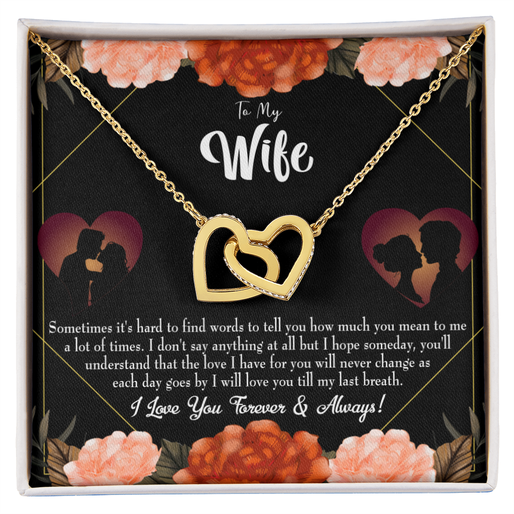 To My Wife Love You Forever Inseparable Necklace-Express Your Love Gifts