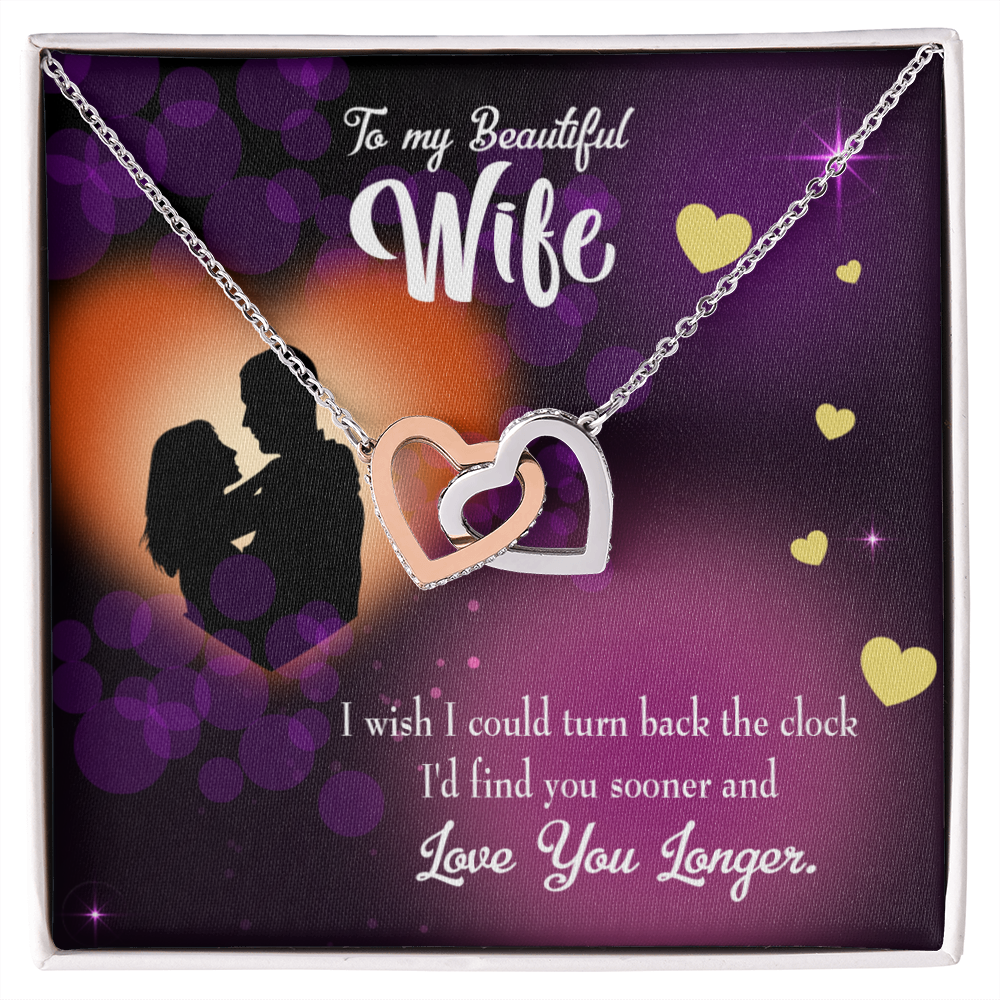 To My Wife Love You Longer Inseparable Necklace-Express Your Love Gifts