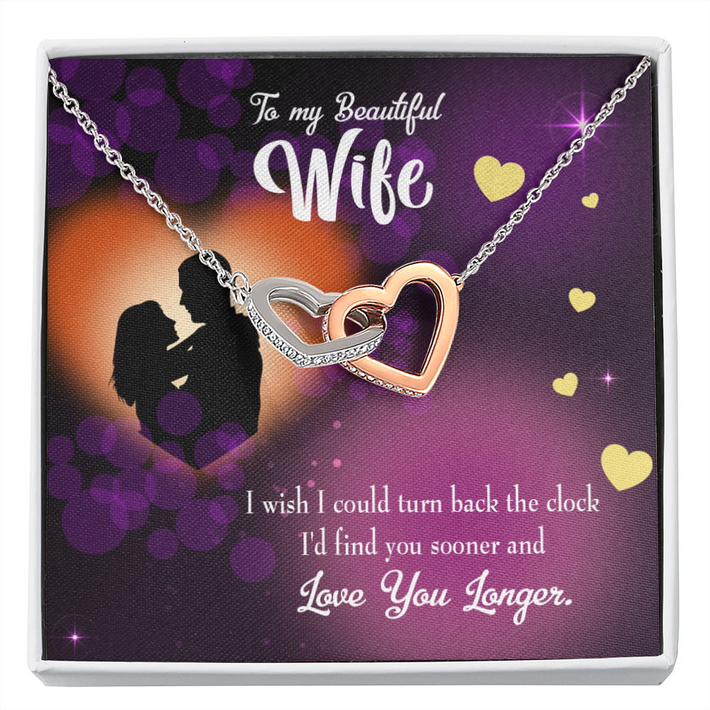 To My Wife Love You Longer Inseparable Necklace-Express Your Love Gifts