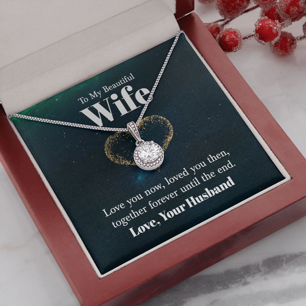 To My Wife Love You Now Eternal Hope Necklace Message Card-Express Your Love Gifts